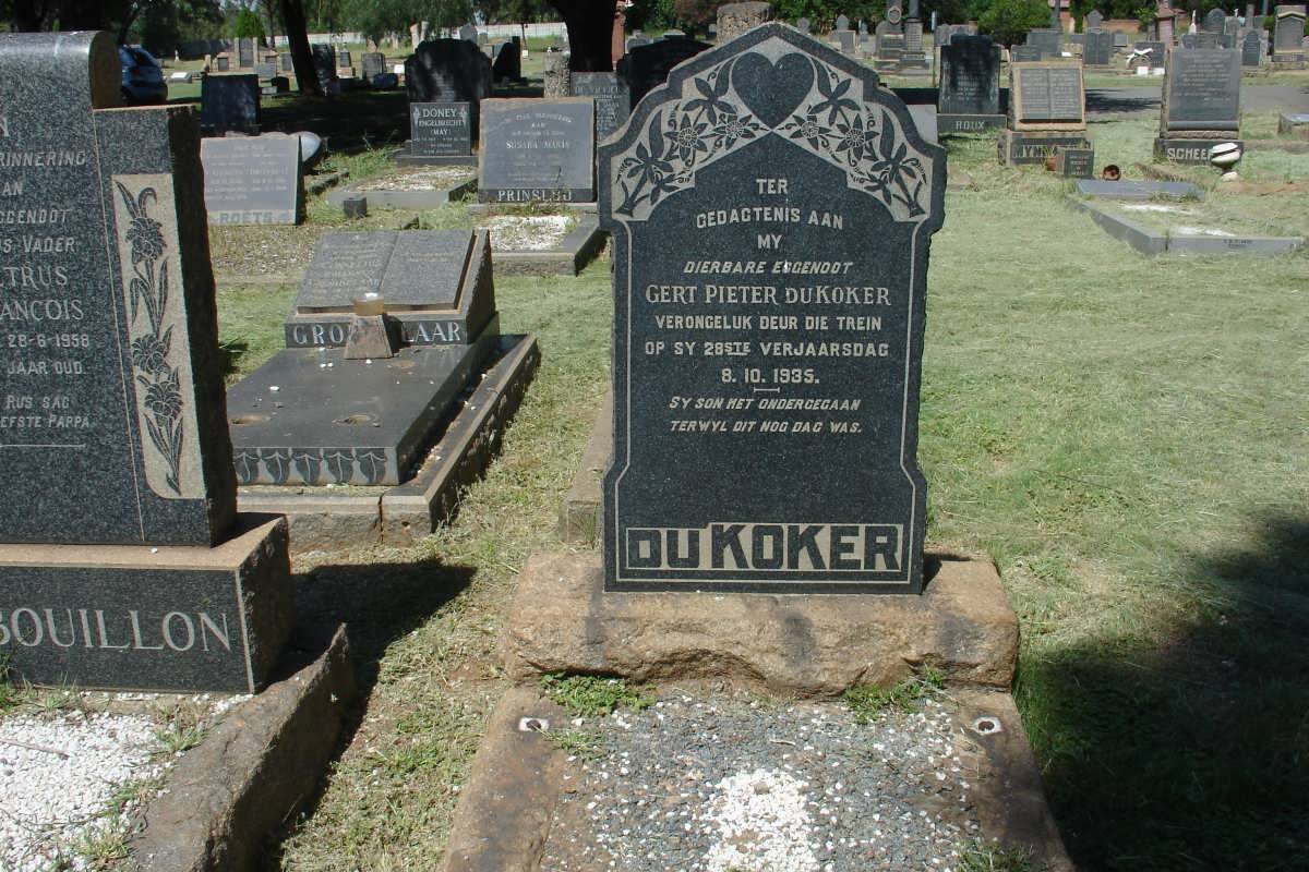 KOKER Gert Pieter, du -1935