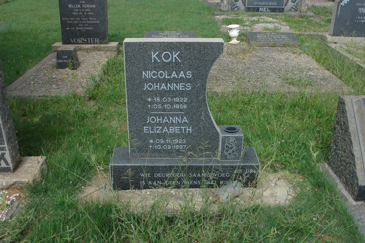 KOK Nicolaas Johannes 1922-1956 &amp; Johanna Elizabeth 1923-1997