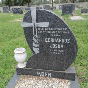 KOEN Gerhardus Josua 1920-1977