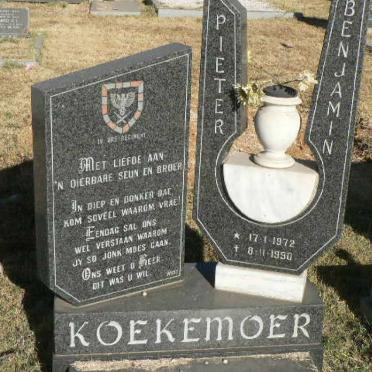 KOEKEMOER Pieter Benjamin 1972-1990