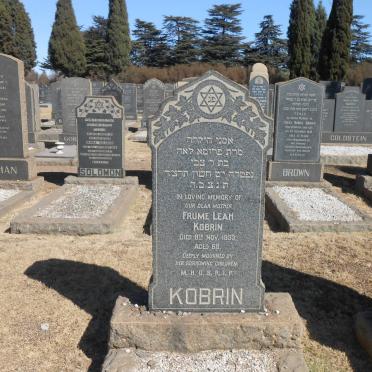 KOBRIN Frume Leah -1933