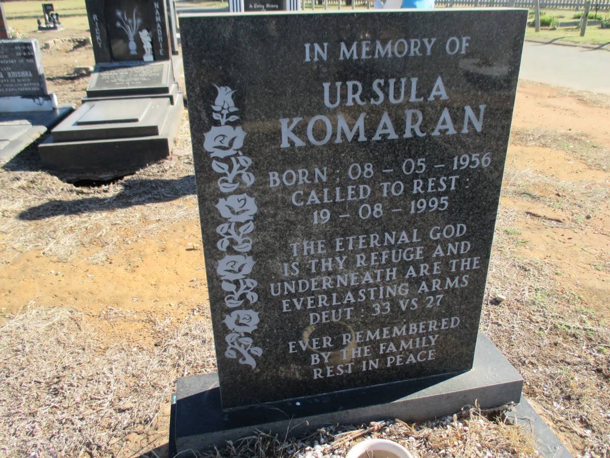 KOMARAN Ursula 1956-1995