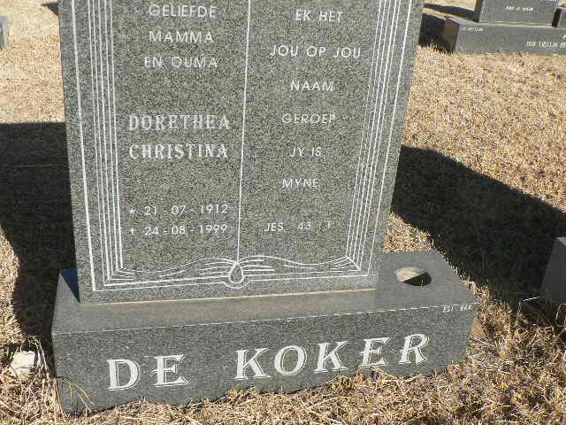 KOKER Doretha Christina, de 1912-1999