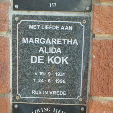 KOK Margaretha Alida, de 1931-1996