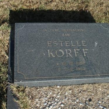 KORFF Estelle 1952-1983