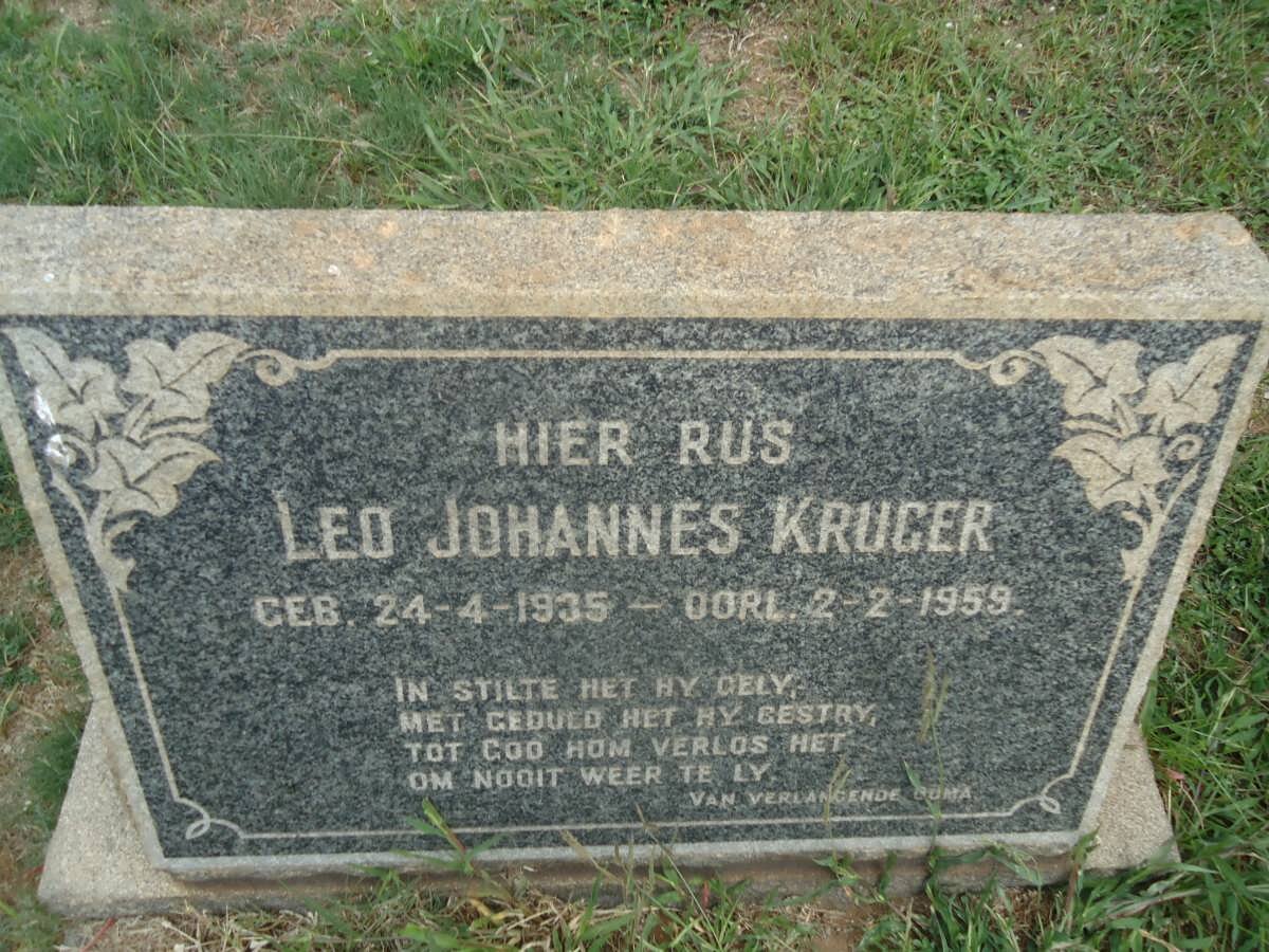 KRUGER Leo Johannes 1935-1959