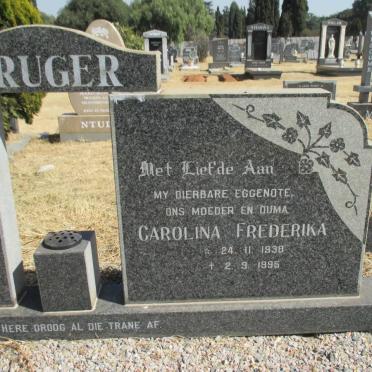 KRUGER Carolina Frederika 1938-1995