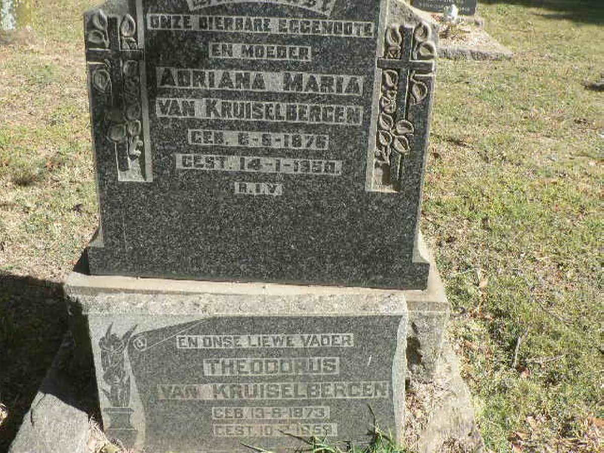 KRUISELBERGEN Theodorus, van 1873-1959 &amp; Adriana Maria 1876-1950