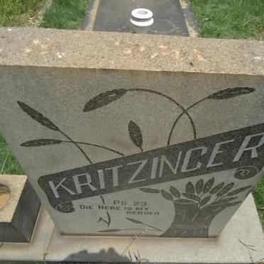 KRITZINGER Daniel Jacobus 1925-1972