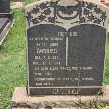 KRUGER Andries 1880-1954