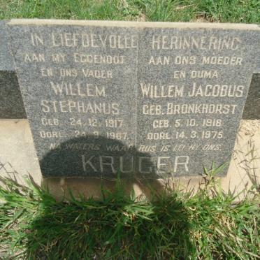KRUGER Willem Stephanus 1917-1967 &amp; Willem Jacobus BRONKHORST 1918-1975