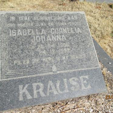 KRAUSE Isabella Cornelia Johanna 1905-1992