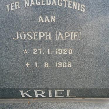 KRIEL Joseph 1920-1968