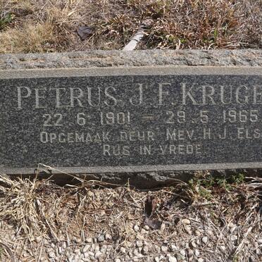 KRUGER Petrus J.F. 1901-1965