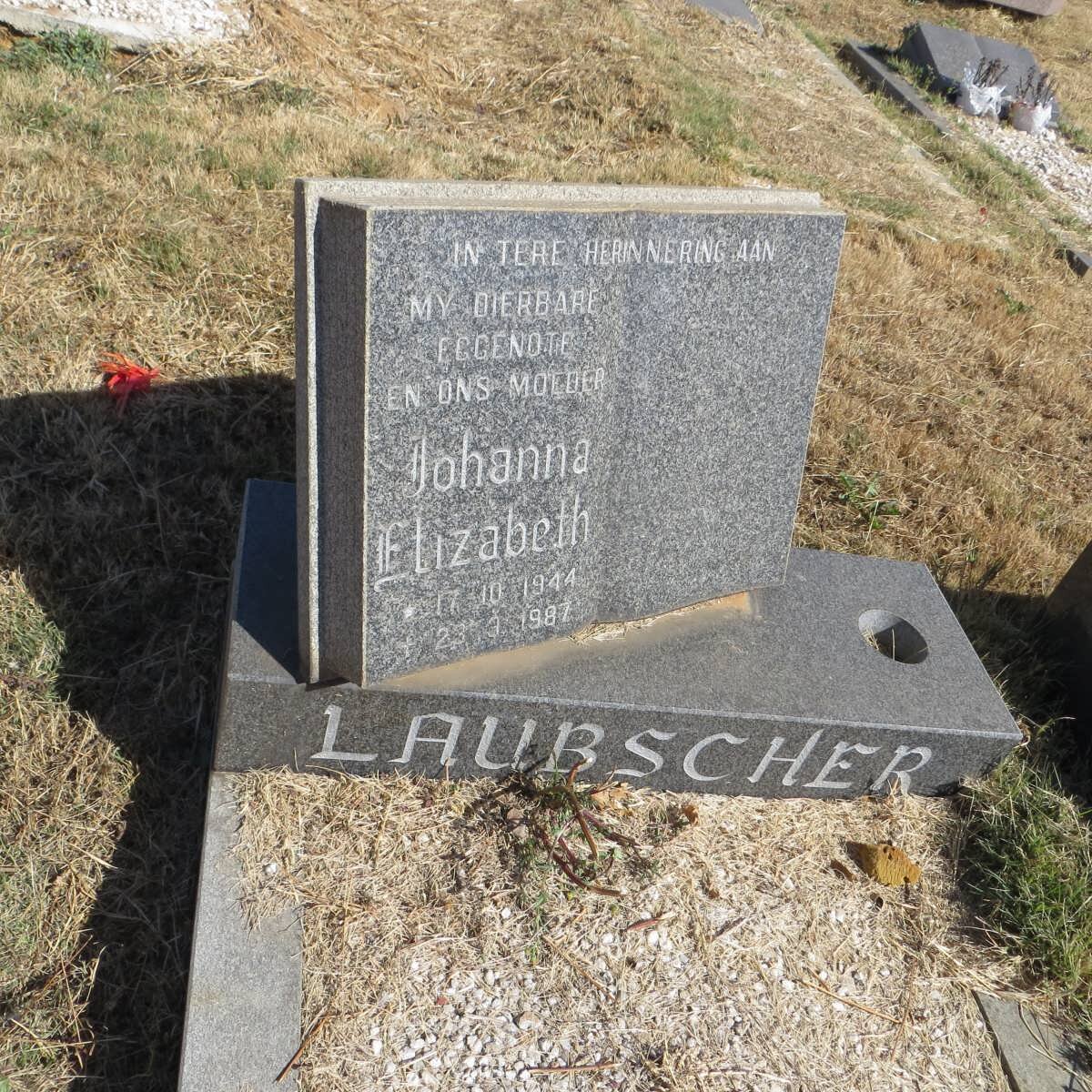 LAUBSCHER Johanna Elizabeth 1944-1987