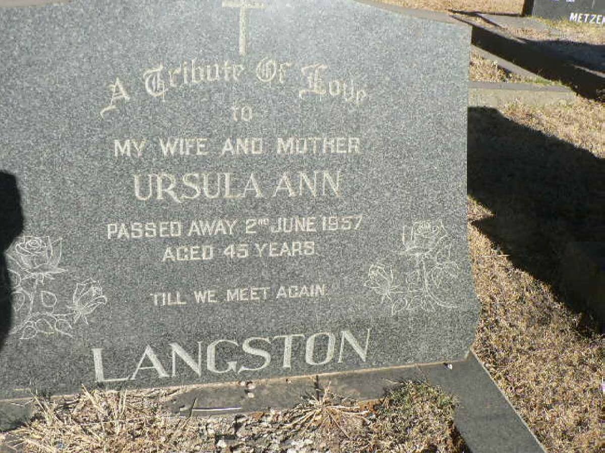 LANGSTON Ursula Ann -1957 
