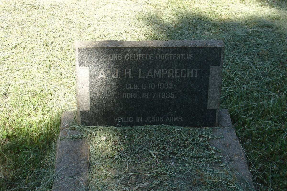 LAMPRECHT A.J.H. 1933-1935