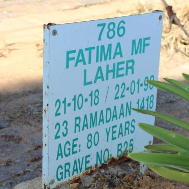 LAHER Fatima Mf 1918-1998
