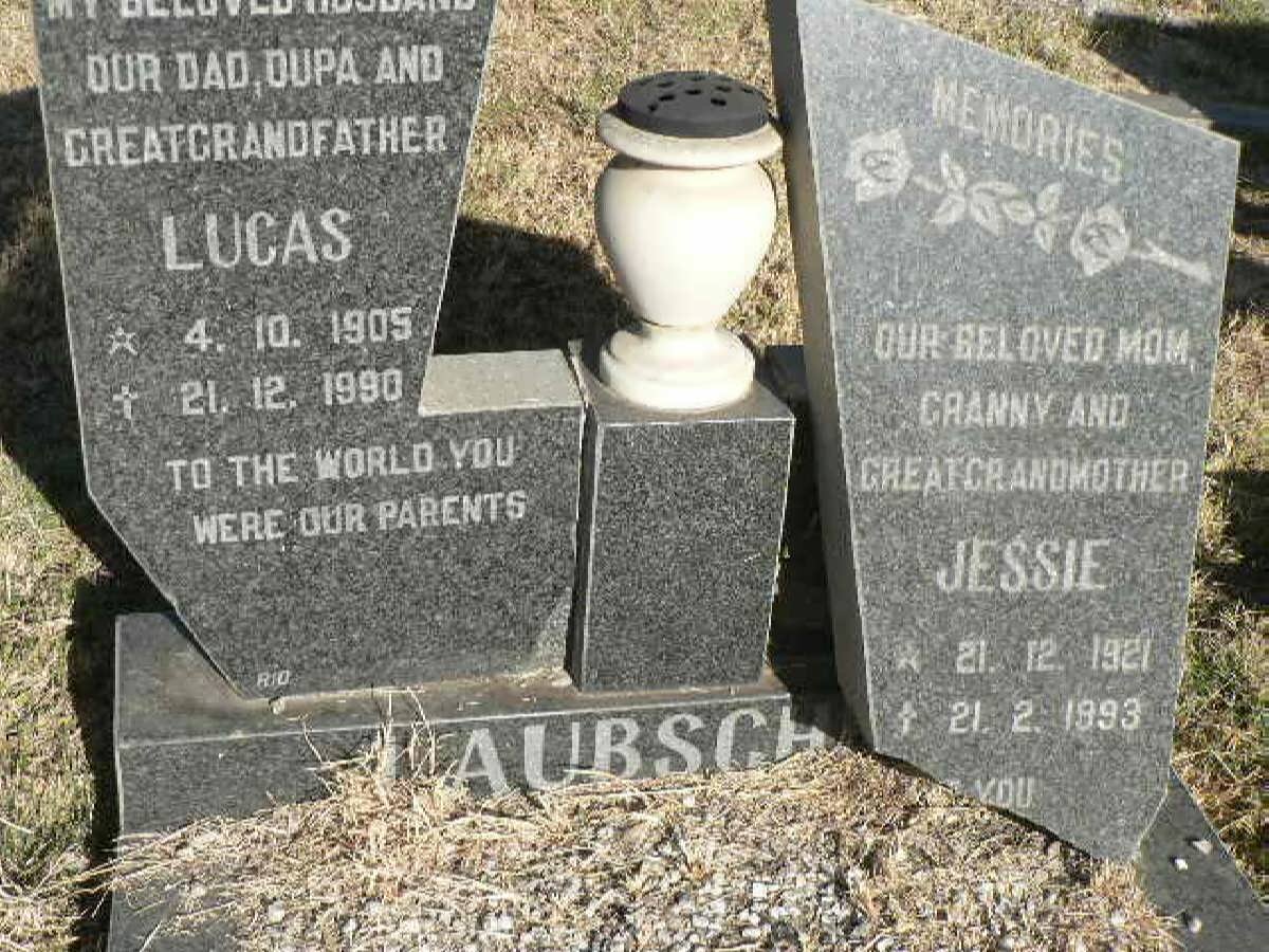 LAUBSCHER Lucas 1905-1990 &amp; Jessie 1921-1993