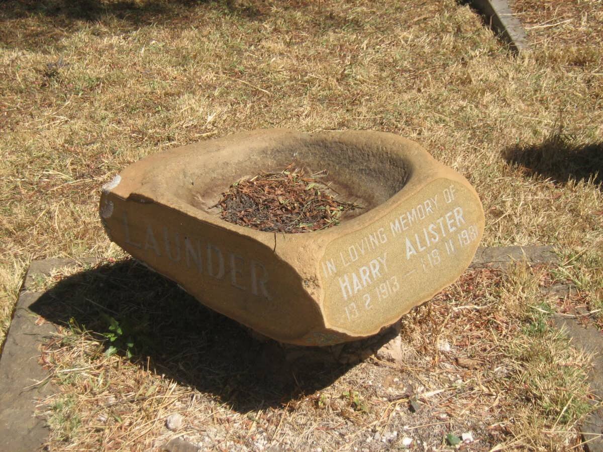 LAUNDER Harry Alister 1913-1981