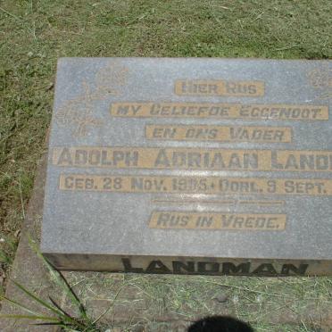 LANDMAN Adolph Adriaan 1905-1945