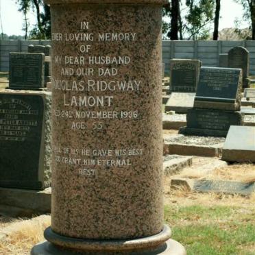 LAMONT Douglas Ridgway  -1936