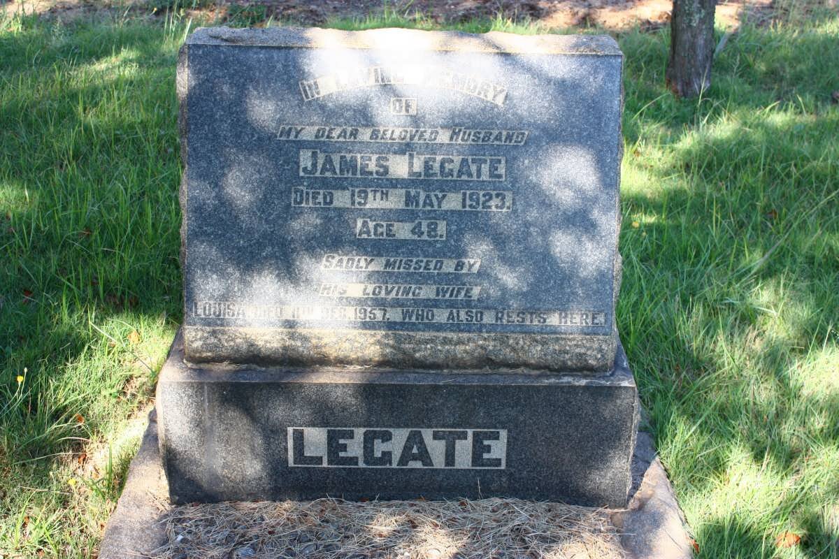LEGATE James -1923 &amp; Louisa -1957
