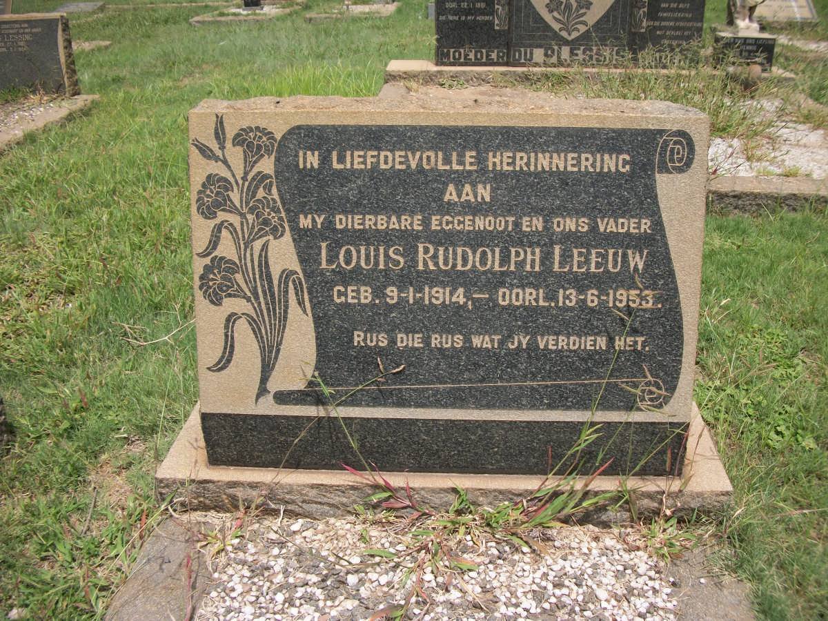 LEEUW Louis Rudolph 1914-1953