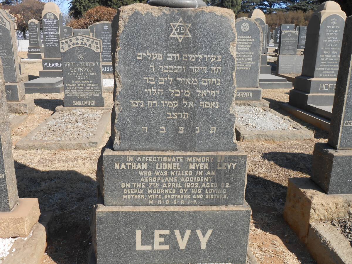 LEVY Nathan Lionel Myer -1932