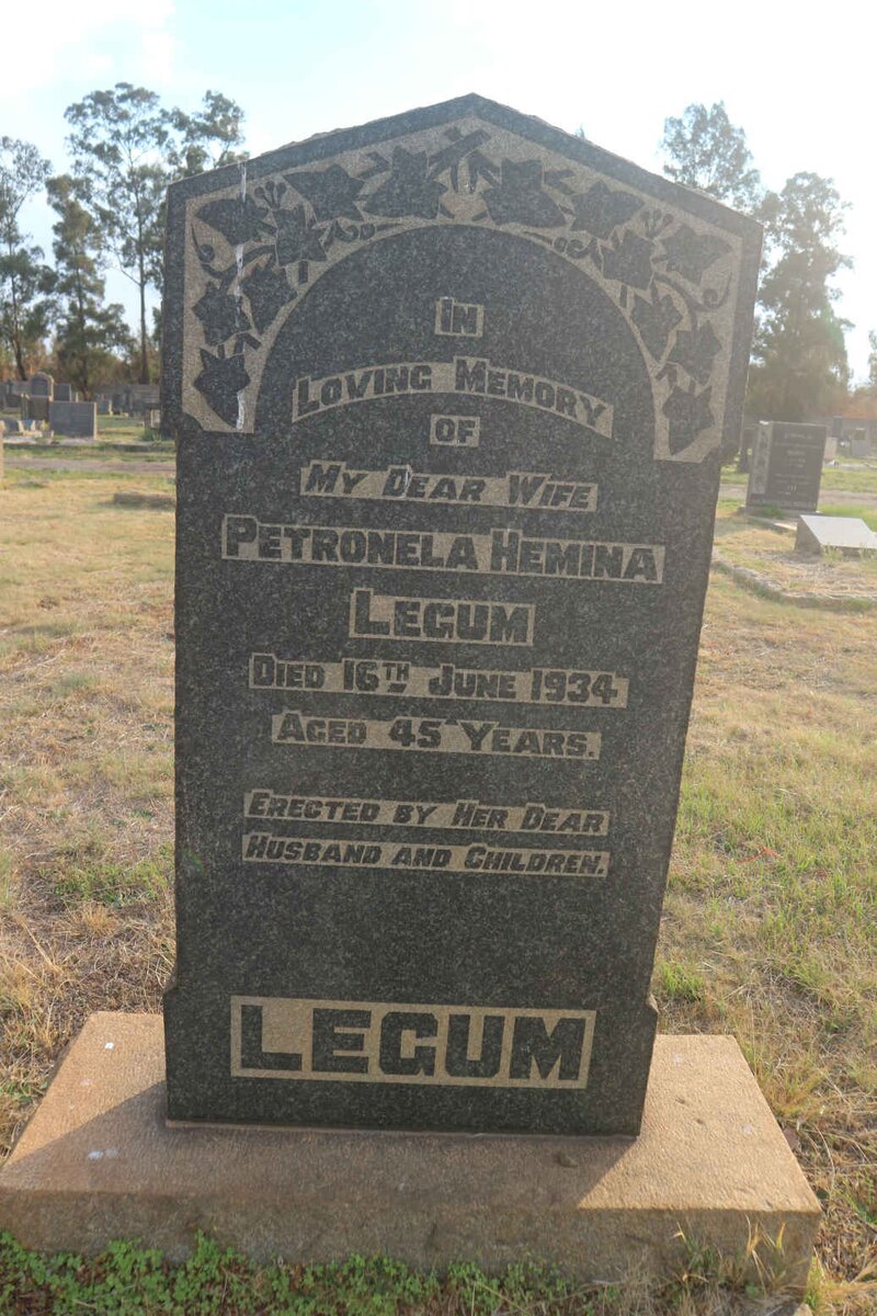 LEGUM Petronela Hemina -1934