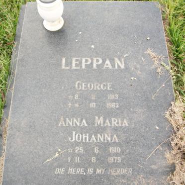 LEPPAN George 1913-1963 &amp; Anna Maria Johanna 1910-1979