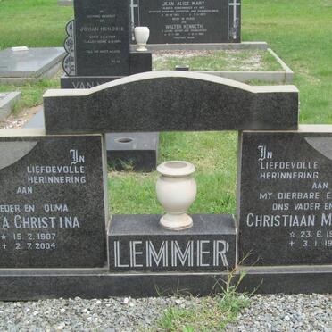 LEMMER Christiaan Marthinus 1901-1979 &amp; Jeanetta Christina 1907-2004
