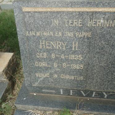 LEVEY Henry H. 1935-1965