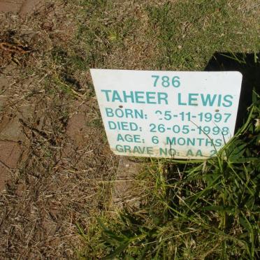 LEWIS Taheer 1997-1998