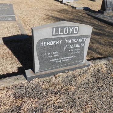 LLOYD Herbert 1892-1956 &amp; Margaret Elizabeth 1893-1975