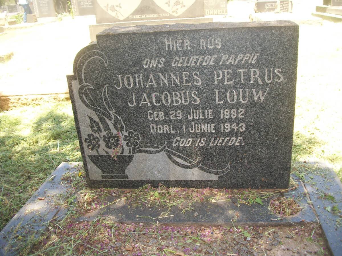 LOUW Johannes Petrus Jacobus 1882-1943