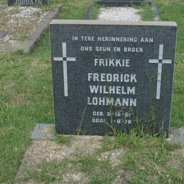 LOHMANN Fredrick Wilhelm 1951-1976