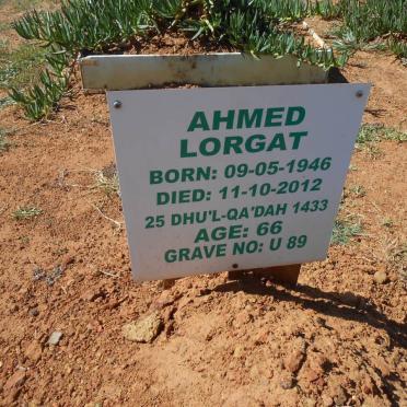 LORGAT Ahmed 1946-2012