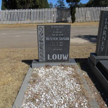 LOUW Hester Susan 1948-1980
