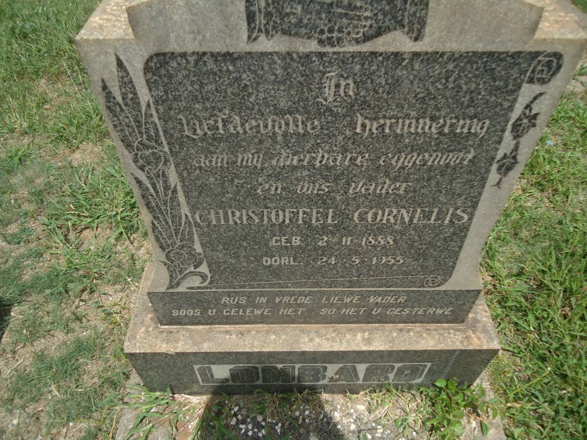 LOMBARD Christoffel Cornelis 1888-1955