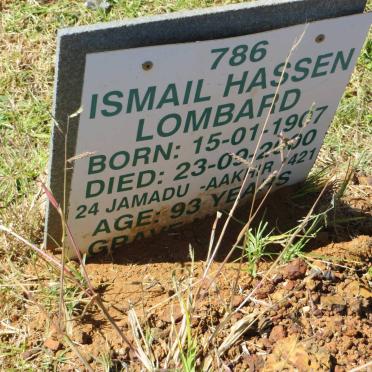 LOMBARD Ismail Hassen 1907-2000