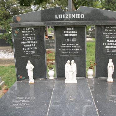 LUIZINHO Francisco Agrela 1934-1973 &amp; Maria Felicdade 1926-1994 :: LUIZINHO José Teixeira 1965-2002