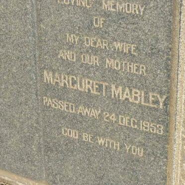 MABLEY Marguret -1953
