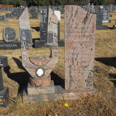 MABUZA Francina Kole nee CHAANE 1940-2002