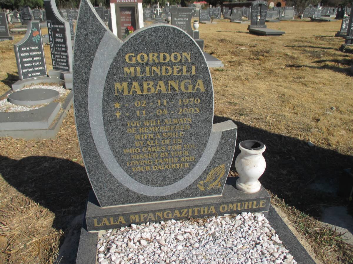 MABANGA Gordon Mlindeli 1970-2003