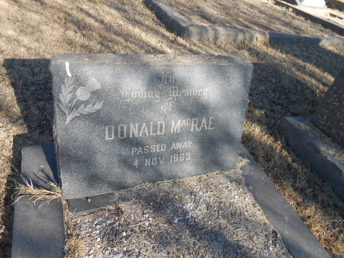 MacRAE Donald -1963