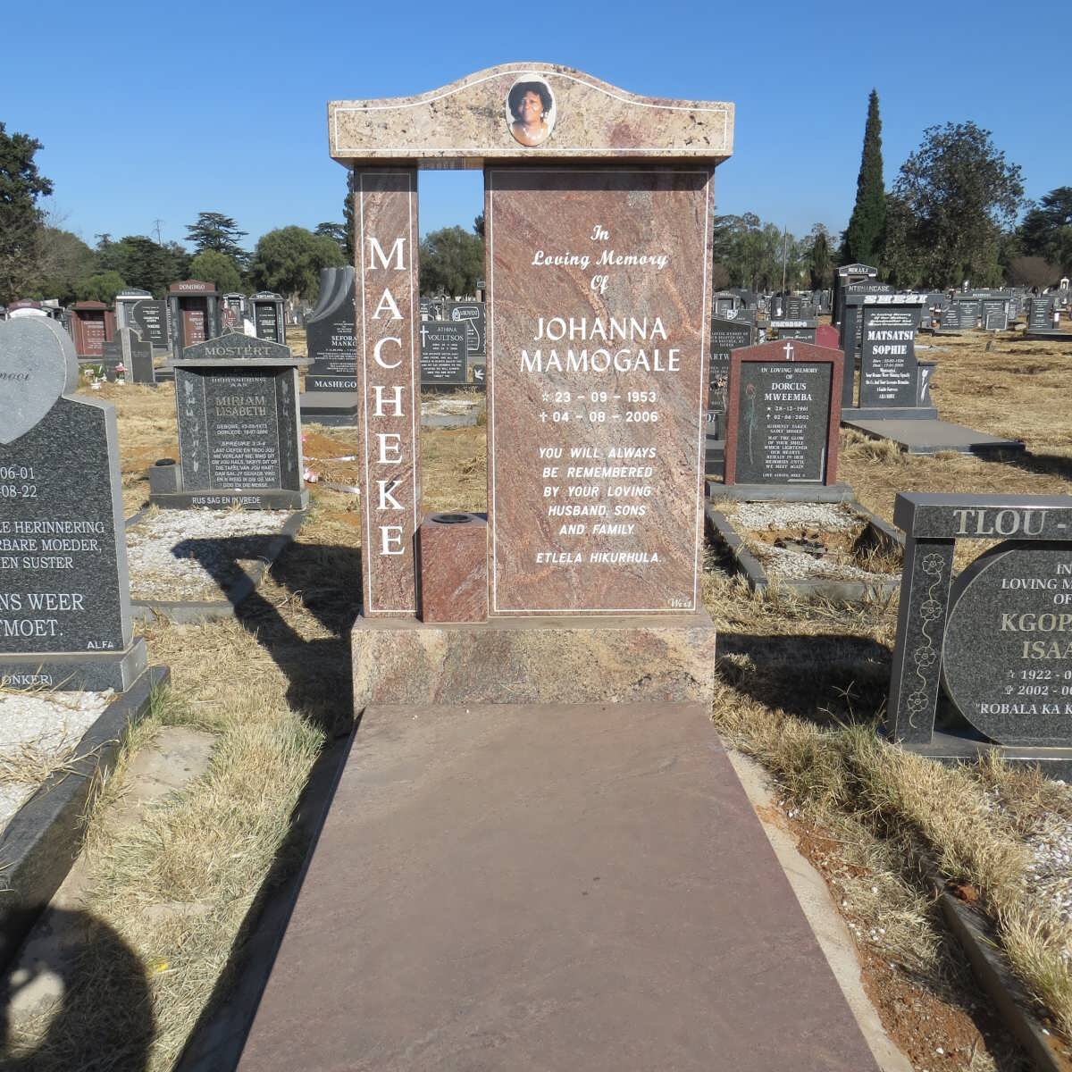 MACHEKE Johanna Mamogale 1953-2006