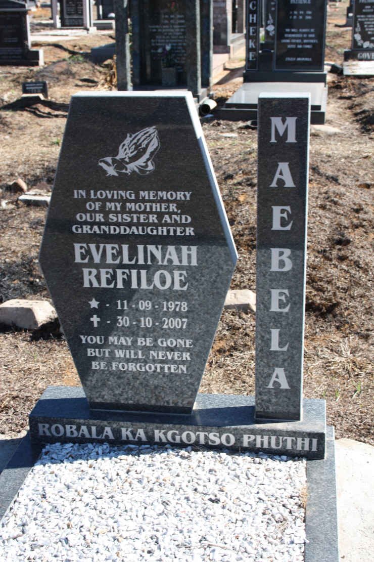 MAEBELA Evelinah Refiloe 1978-2007