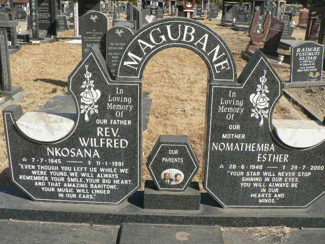 MAGUBANE Wilfred Nkosana 1945-1991 &amp; Nomathemba Esther 1940-2000