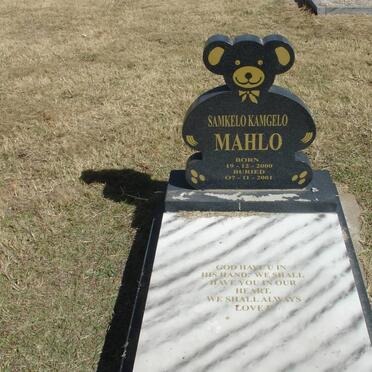 MAHLO Samkelo Kamgelo 2000-2001